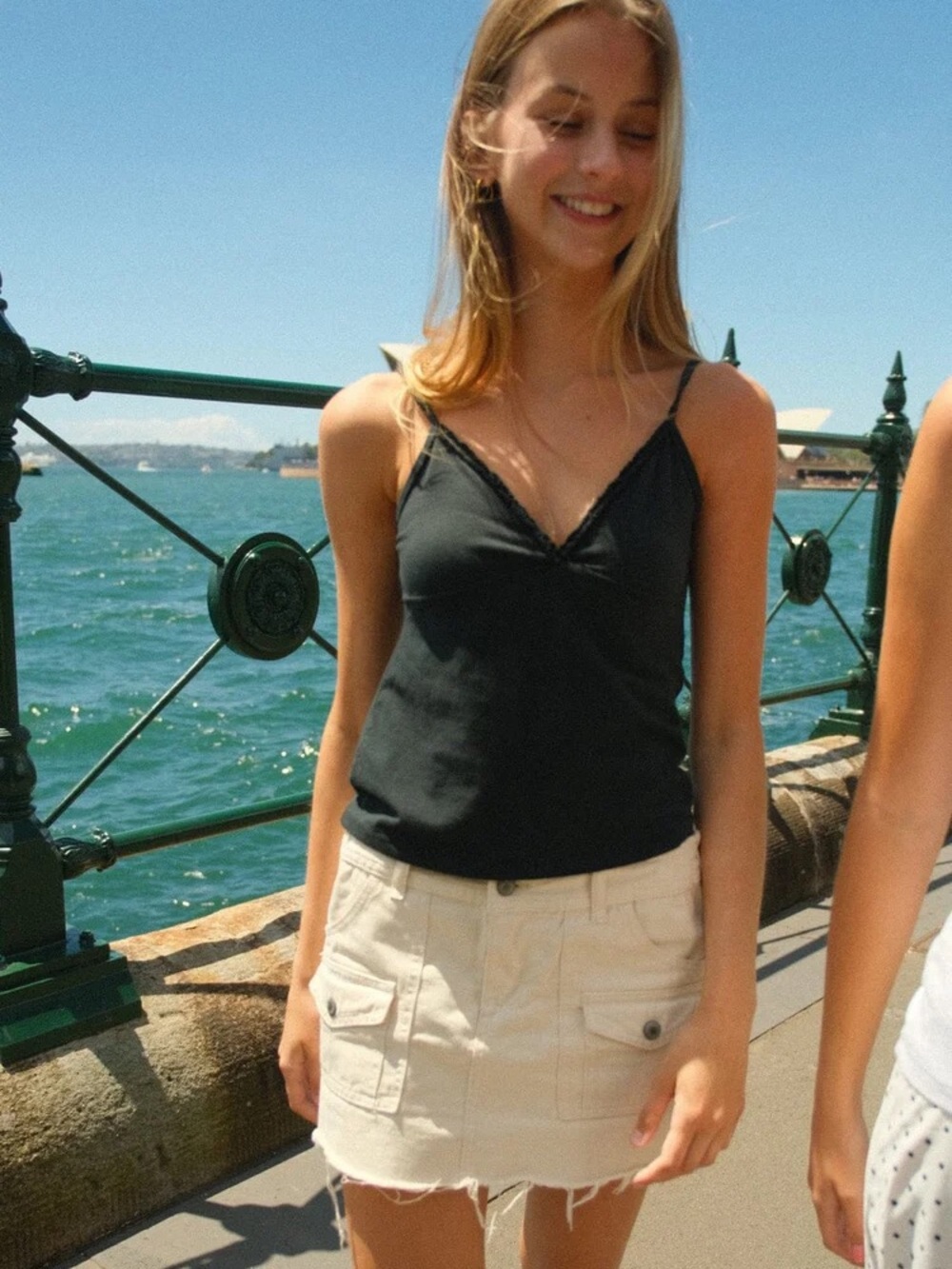 Brandy Melville Black Spaghetti-Strap Camisole